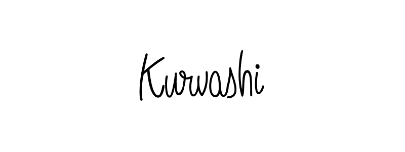 Create a beautiful signature design for name Kurvashi. With this signature (Angelique-Rose-font-FFP) fonts, you can make a handwritten signature for free. Kurvashi signature style 5 images and pictures png