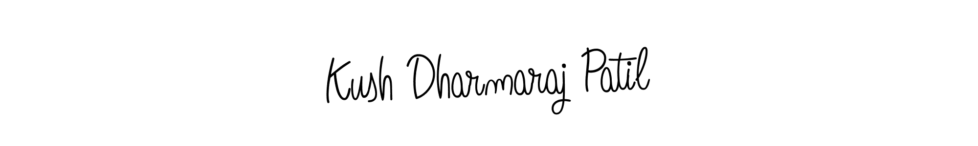 Create a beautiful signature design for name Kush Dharmaraj Patil. With this signature (Angelique-Rose-font-FFP) fonts, you can make a handwritten signature for free. Kush Dharmaraj Patil signature style 5 images and pictures png