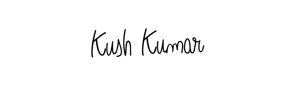 You should practise on your own different ways (Angelique-Rose-font-FFP) to write your name (Kush Kumar) in signature. don't let someone else do it for you. Kush Kumar signature style 5 images and pictures png