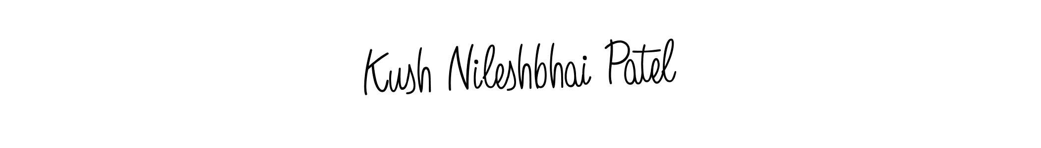 Create a beautiful signature design for name Kush Nileshbhai Patel. With this signature (Angelique-Rose-font-FFP) fonts, you can make a handwritten signature for free. Kush Nileshbhai Patel signature style 5 images and pictures png