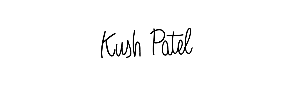 Design your own signature with our free online signature maker. With this signature software, you can create a handwritten (Angelique-Rose-font-FFP) signature for name Kush Patel. Kush Patel signature style 5 images and pictures png