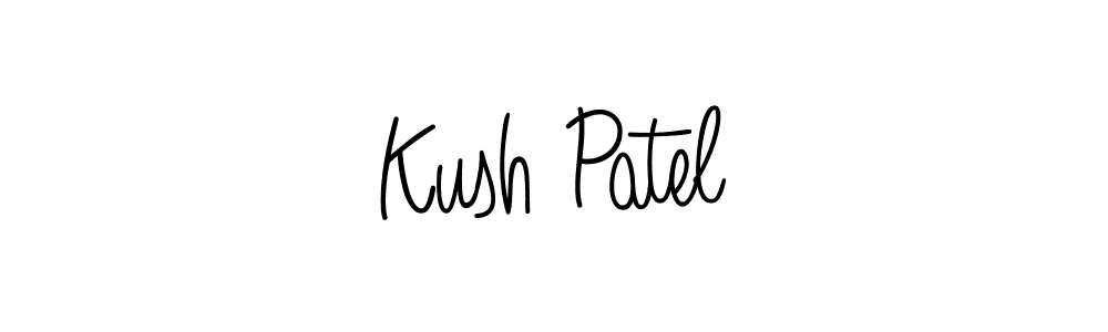 Use a signature maker to create a handwritten signature online. With this signature software, you can design (Angelique-Rose-font-FFP) your own signature for name Kush Patel. Kush Patel signature style 5 images and pictures png