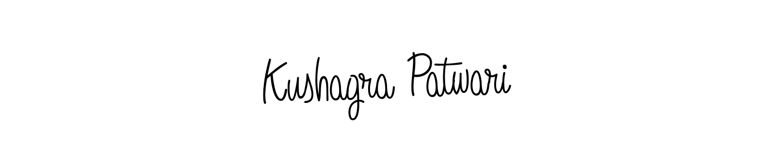 Kushagra Patwari stylish signature style. Best Handwritten Sign (Angelique-Rose-font-FFP) for my name. Handwritten Signature Collection Ideas for my name Kushagra Patwari. Kushagra Patwari signature style 5 images and pictures png
