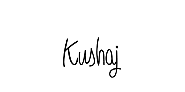 Kushaj stylish signature style. Best Handwritten Sign (Angelique-Rose-font-FFP) for my name. Handwritten Signature Collection Ideas for my name Kushaj. Kushaj signature style 5 images and pictures png