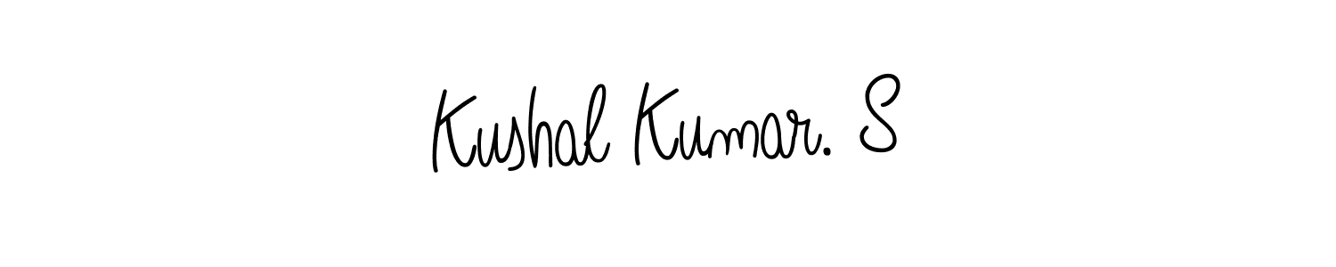 Make a beautiful signature design for name Kushal Kumar. S. With this signature (Angelique-Rose-font-FFP) style, you can create a handwritten signature for free. Kushal Kumar. S signature style 5 images and pictures png