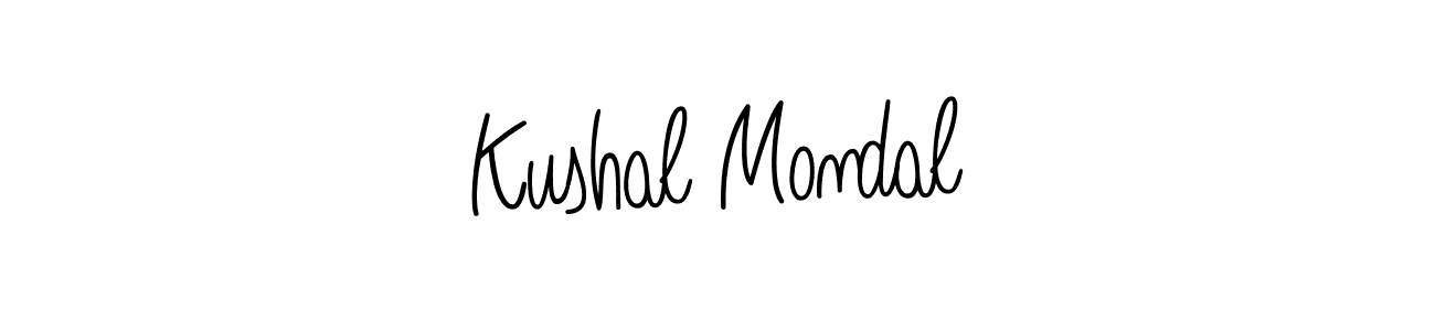 You should practise on your own different ways (Angelique-Rose-font-FFP) to write your name (Kushal Mondal) in signature. don't let someone else do it for you. Kushal Mondal signature style 5 images and pictures png