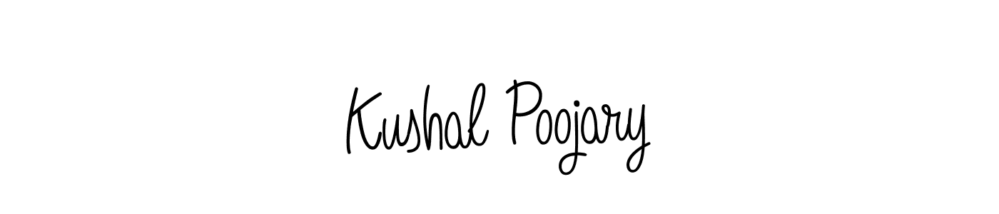 Create a beautiful signature design for name Kushal Poojary. With this signature (Angelique-Rose-font-FFP) fonts, you can make a handwritten signature for free. Kushal Poojary signature style 5 images and pictures png