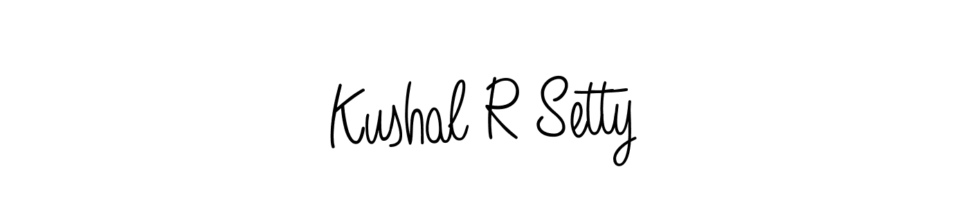 if you are searching for the best signature style for your name Kushal R Setty. so please give up your signature search. here we have designed multiple signature styles  using Angelique-Rose-font-FFP. Kushal R Setty signature style 5 images and pictures png