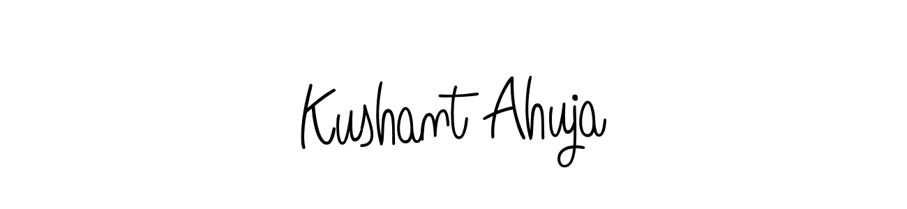 How to make Kushant Ahuja signature? Angelique-Rose-font-FFP is a professional autograph style. Create handwritten signature for Kushant Ahuja name. Kushant Ahuja signature style 5 images and pictures png