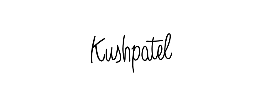 Use a signature maker to create a handwritten signature online. With this signature software, you can design (Angelique-Rose-font-FFP) your own signature for name Kushpatel. Kushpatel signature style 5 images and pictures png