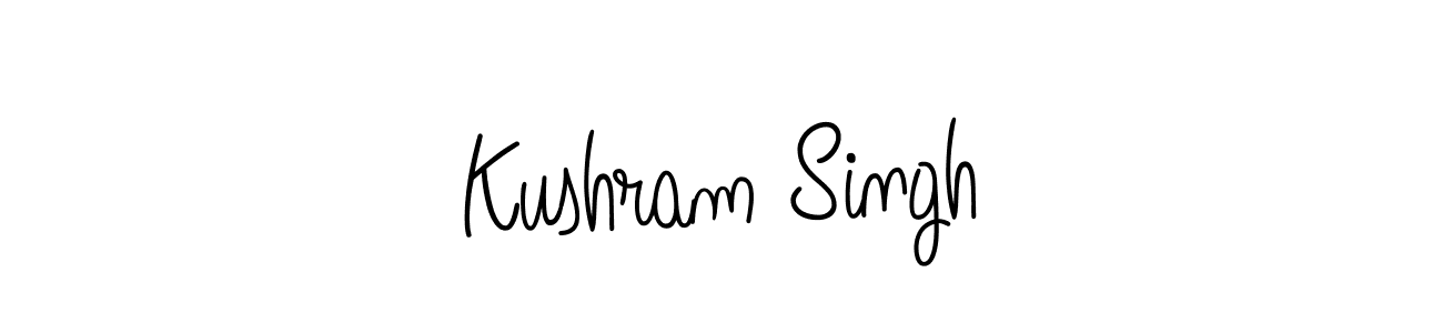 Kushram Singh stylish signature style. Best Handwritten Sign (Angelique-Rose-font-FFP) for my name. Handwritten Signature Collection Ideas for my name Kushram Singh. Kushram Singh signature style 5 images and pictures png