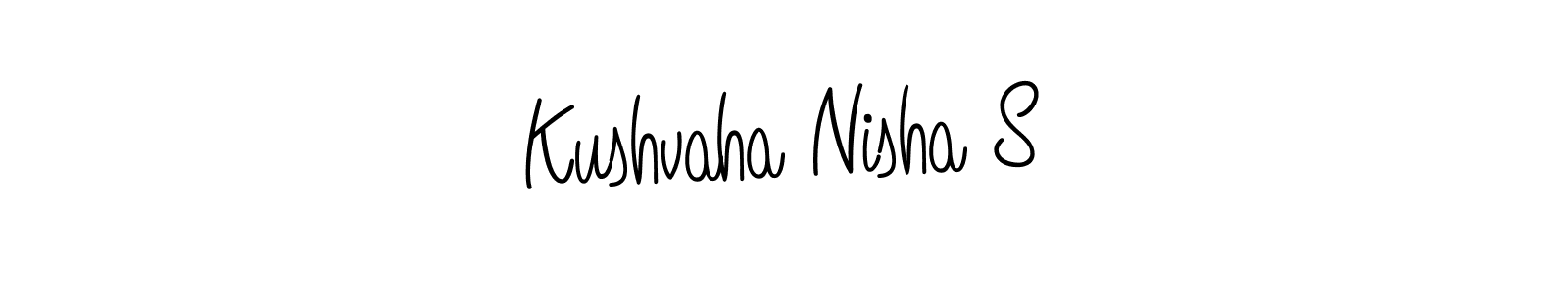 This is the best signature style for the Kushvaha Nisha S name. Also you like these signature font (Angelique-Rose-font-FFP). Mix name signature. Kushvaha Nisha S signature style 5 images and pictures png