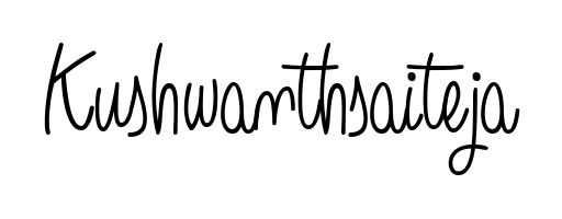 A dynamic signature style for Kushwanthsaiteja using Angelique-Rose-font-FFP script. Designed to look authentic, handwritten, and professional. Kushwanthsaiteja signature style 5 images and pictures png