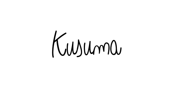 How to make Kusuma name signature. Use Angelique-Rose-font-FFP style for creating short signs online. This is the latest handwritten sign. Kusuma signature style 5 images and pictures png