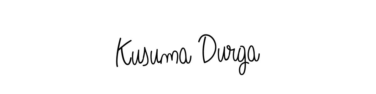 Design your own signature with our free online signature maker. With this signature software, you can create a handwritten (Angelique-Rose-font-FFP) signature for name Kusuma Durga. Kusuma Durga signature style 5 images and pictures png