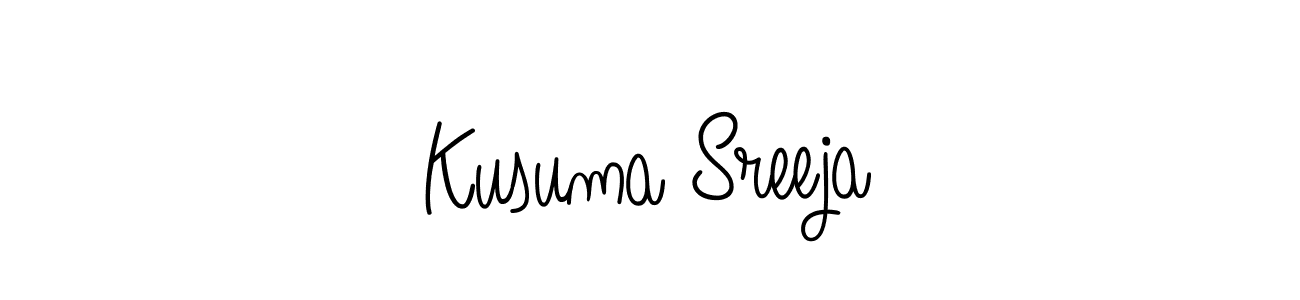 Make a beautiful signature design for name Kusuma Sreeja. Use this online signature maker to create a handwritten signature for free. Kusuma Sreeja signature style 5 images and pictures png