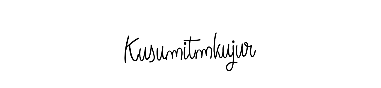 Design your own signature with our free online signature maker. With this signature software, you can create a handwritten (Angelique-Rose-font-FFP) signature for name Kusumitmkujur. Kusumitmkujur signature style 5 images and pictures png