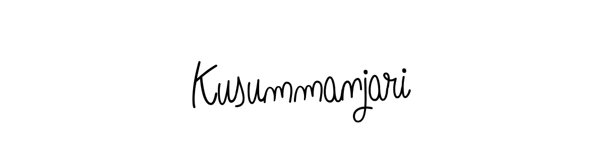 Make a beautiful signature design for name Kusummanjari. Use this online signature maker to create a handwritten signature for free. Kusummanjari signature style 5 images and pictures png