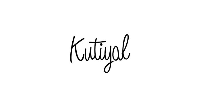 Design your own signature with our free online signature maker. With this signature software, you can create a handwritten (Angelique-Rose-font-FFP) signature for name Kutiyal. Kutiyal signature style 5 images and pictures png