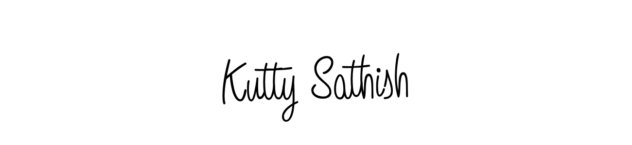 Create a beautiful signature design for name Kutty Sathish. With this signature (Angelique-Rose-font-FFP) fonts, you can make a handwritten signature for free. Kutty Sathish signature style 5 images and pictures png