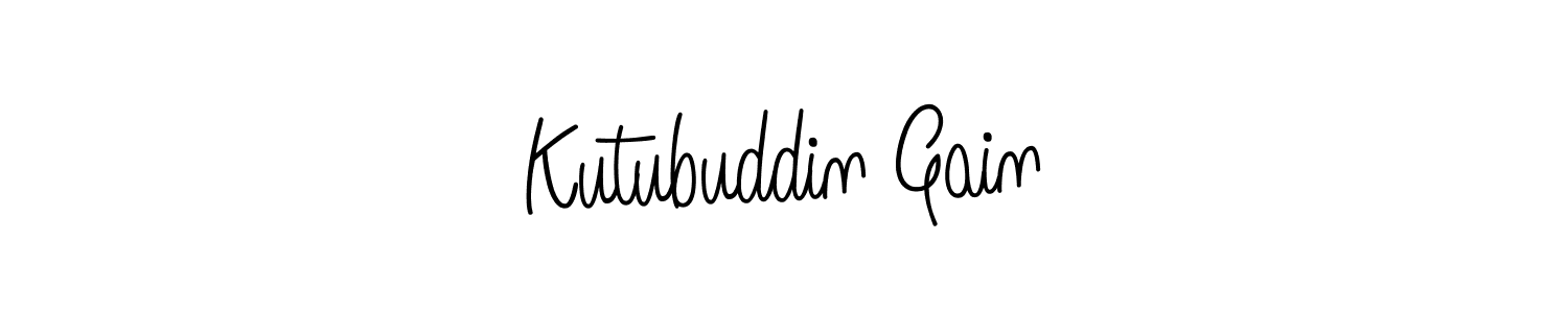 How to make Kutubuddin Gain name signature. Use Angelique-Rose-font-FFP style for creating short signs online. This is the latest handwritten sign. Kutubuddin Gain signature style 5 images and pictures png