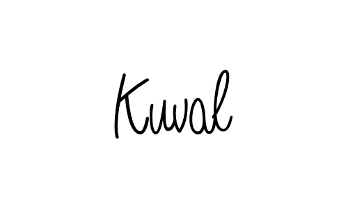 The best way (Angelique-Rose-font-FFP) to make a short signature is to pick only two or three words in your name. The name Kuval include a total of six letters. For converting this name. Kuval signature style 5 images and pictures png