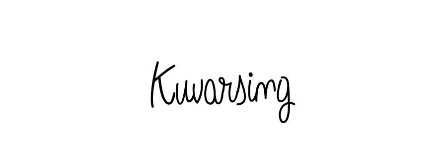 How to make Kuvarsing name signature. Use Angelique-Rose-font-FFP style for creating short signs online. This is the latest handwritten sign. Kuvarsing signature style 5 images and pictures png
