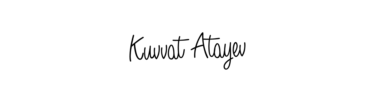 Angelique-Rose-font-FFP is a professional signature style that is perfect for those who want to add a touch of class to their signature. It is also a great choice for those who want to make their signature more unique. Get Kuvvat Atayev name to fancy signature for free. Kuvvat Atayev signature style 5 images and pictures png