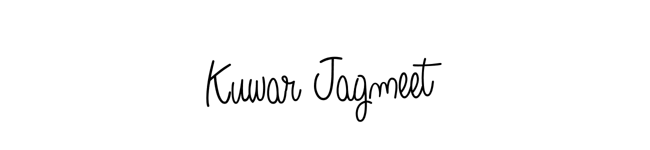 How to make Kuwar Jagmeet signature? Angelique-Rose-font-FFP is a professional autograph style. Create handwritten signature for Kuwar Jagmeet name. Kuwar Jagmeet signature style 5 images and pictures png