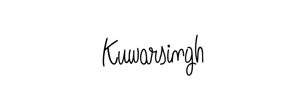 Design your own signature with our free online signature maker. With this signature software, you can create a handwritten (Angelique-Rose-font-FFP) signature for name Kuwarsingh. Kuwarsingh signature style 5 images and pictures png