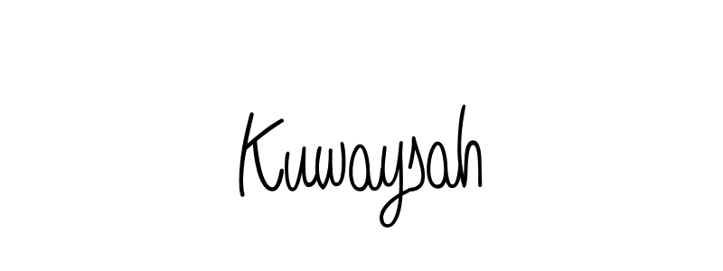 Create a beautiful signature design for name Kuwaysah. With this signature (Angelique-Rose-font-FFP) fonts, you can make a handwritten signature for free. Kuwaysah signature style 5 images and pictures png