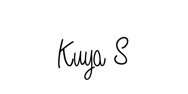 if you are searching for the best signature style for your name Kuya S. so please give up your signature search. here we have designed multiple signature styles  using Angelique-Rose-font-FFP. Kuya S signature style 5 images and pictures png