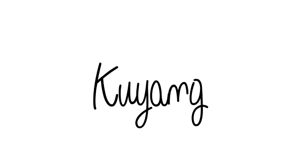 Kuyang stylish signature style. Best Handwritten Sign (Angelique-Rose-font-FFP) for my name. Handwritten Signature Collection Ideas for my name Kuyang. Kuyang signature style 5 images and pictures png