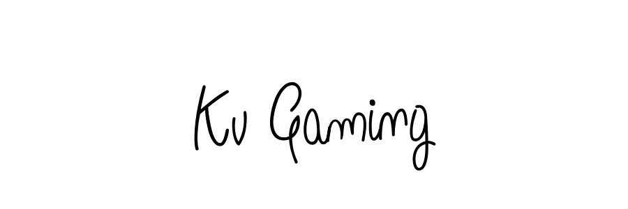 Use a signature maker to create a handwritten signature online. With this signature software, you can design (Angelique-Rose-font-FFP) your own signature for name Kv Gaming. Kv Gaming signature style 5 images and pictures png
