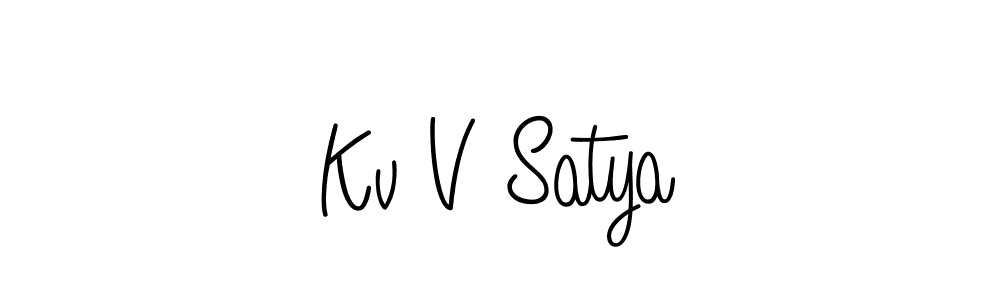 Make a beautiful signature design for name Kv V Satya. Use this online signature maker to create a handwritten signature for free. Kv V Satya signature style 5 images and pictures png