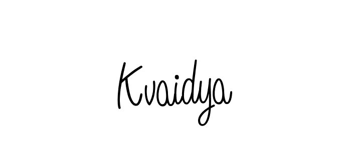 How to Draw Kvaidya signature style? Angelique-Rose-font-FFP is a latest design signature styles for name Kvaidya. Kvaidya signature style 5 images and pictures png