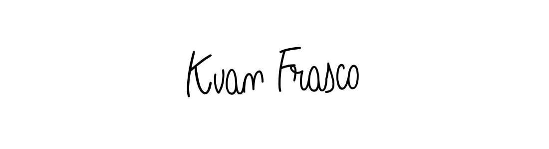 Make a beautiful signature design for name Kvan Frasco. Use this online signature maker to create a handwritten signature for free. Kvan Frasco signature style 5 images and pictures png