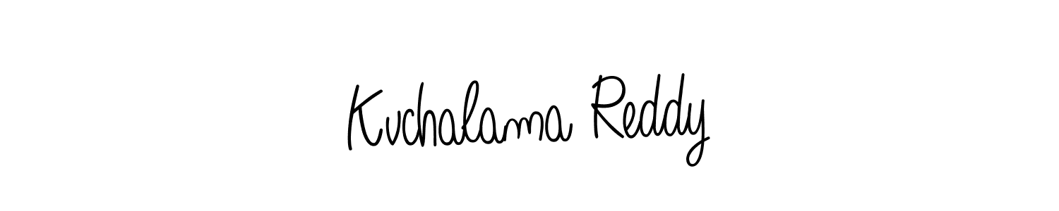 Also we have Kvchalama Reddy name is the best signature style. Create professional handwritten signature collection using Angelique-Rose-font-FFP autograph style. Kvchalama Reddy signature style 5 images and pictures png