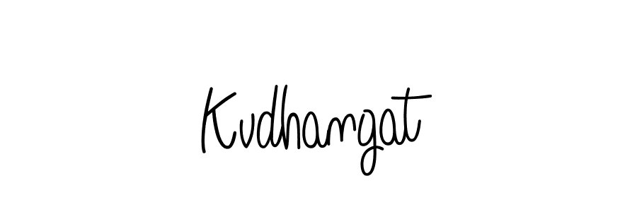 Make a beautiful signature design for name Kvdhangat. With this signature (Angelique-Rose-font-FFP) style, you can create a handwritten signature for free. Kvdhangat signature style 5 images and pictures png