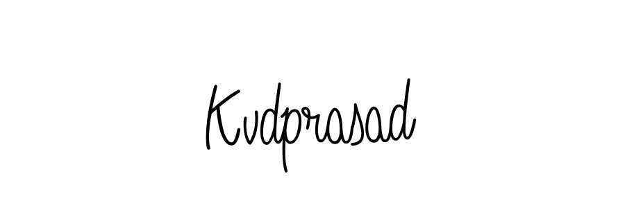 Make a beautiful signature design for name Kvdprasad. With this signature (Angelique-Rose-font-FFP) style, you can create a handwritten signature for free. Kvdprasad signature style 5 images and pictures png