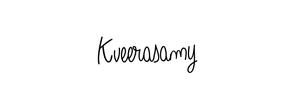 Make a beautiful signature design for name Kveerasamy. With this signature (Angelique-Rose-font-FFP) style, you can create a handwritten signature for free. Kveerasamy signature style 5 images and pictures png