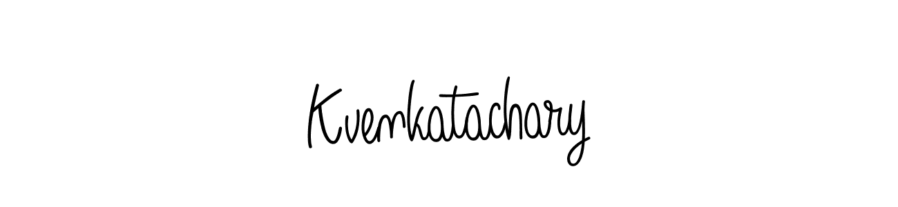 How to Draw Kvenkatachary signature style? Angelique-Rose-font-FFP is a latest design signature styles for name Kvenkatachary. Kvenkatachary signature style 5 images and pictures png