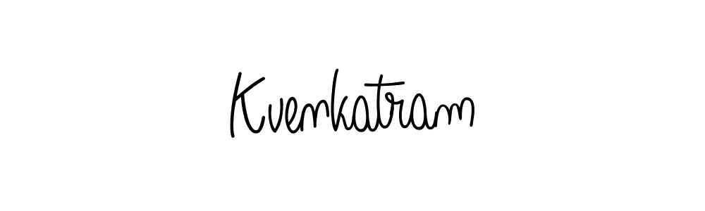 You should practise on your own different ways (Angelique-Rose-font-FFP) to write your name (Kvenkatram) in signature. don't let someone else do it for you. Kvenkatram signature style 5 images and pictures png