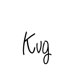 Make a beautiful signature design for name Kvg. With this signature (Angelique-Rose-font-FFP) style, you can create a handwritten signature for free. Kvg signature style 5 images and pictures png