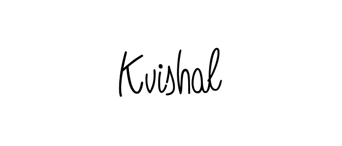 The best way (Angelique-Rose-font-FFP) to make a short signature is to pick only two or three words in your name. The name Kvishal include a total of six letters. For converting this name. Kvishal signature style 5 images and pictures png