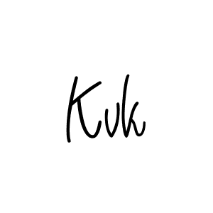 Design your own signature with our free online signature maker. With this signature software, you can create a handwritten (Angelique-Rose-font-FFP) signature for name Kvk. Kvk signature style 5 images and pictures png