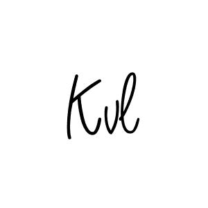 Also we have Kvl name is the best signature style. Create professional handwritten signature collection using Angelique-Rose-font-FFP autograph style. Kvl signature style 5 images and pictures png