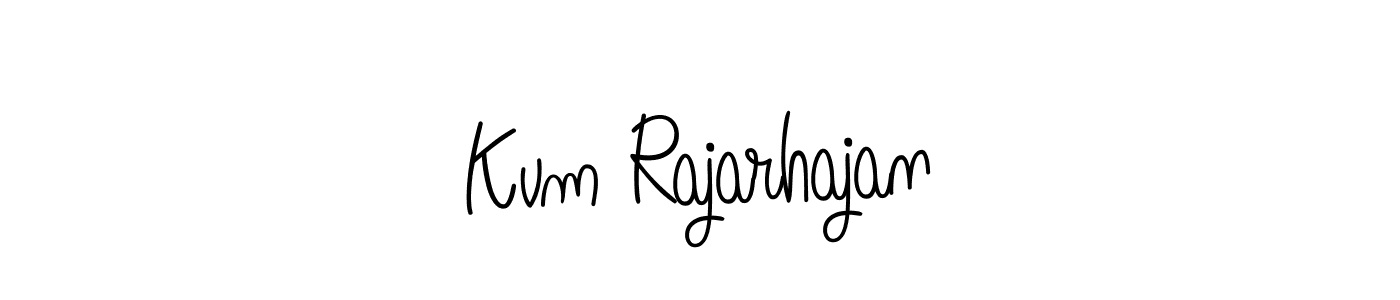 This is the best signature style for the Kvm Rajarhajan name. Also you like these signature font (Angelique-Rose-font-FFP). Mix name signature. Kvm Rajarhajan signature style 5 images and pictures png
