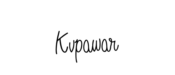 How to Draw Kvpawar signature style? Angelique-Rose-font-FFP is a latest design signature styles for name Kvpawar. Kvpawar signature style 5 images and pictures png