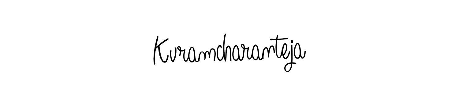 It looks lik you need a new signature style for name Kvramcharanteja. Design unique handwritten (Angelique-Rose-font-FFP) signature with our free signature maker in just a few clicks. Kvramcharanteja signature style 5 images and pictures png